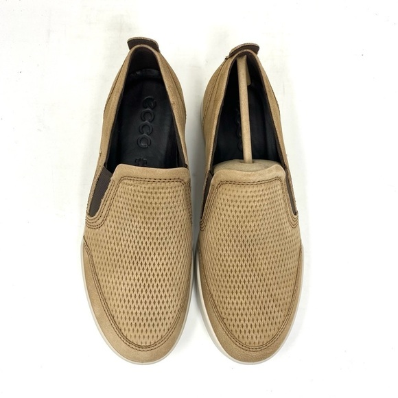 ECCO MEN'S COLLIN 2.0 SLIP ON SNEAKER CAMEL - Picture 4 of 8